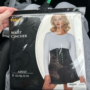 Spirit Halloween Black Waist Cincher